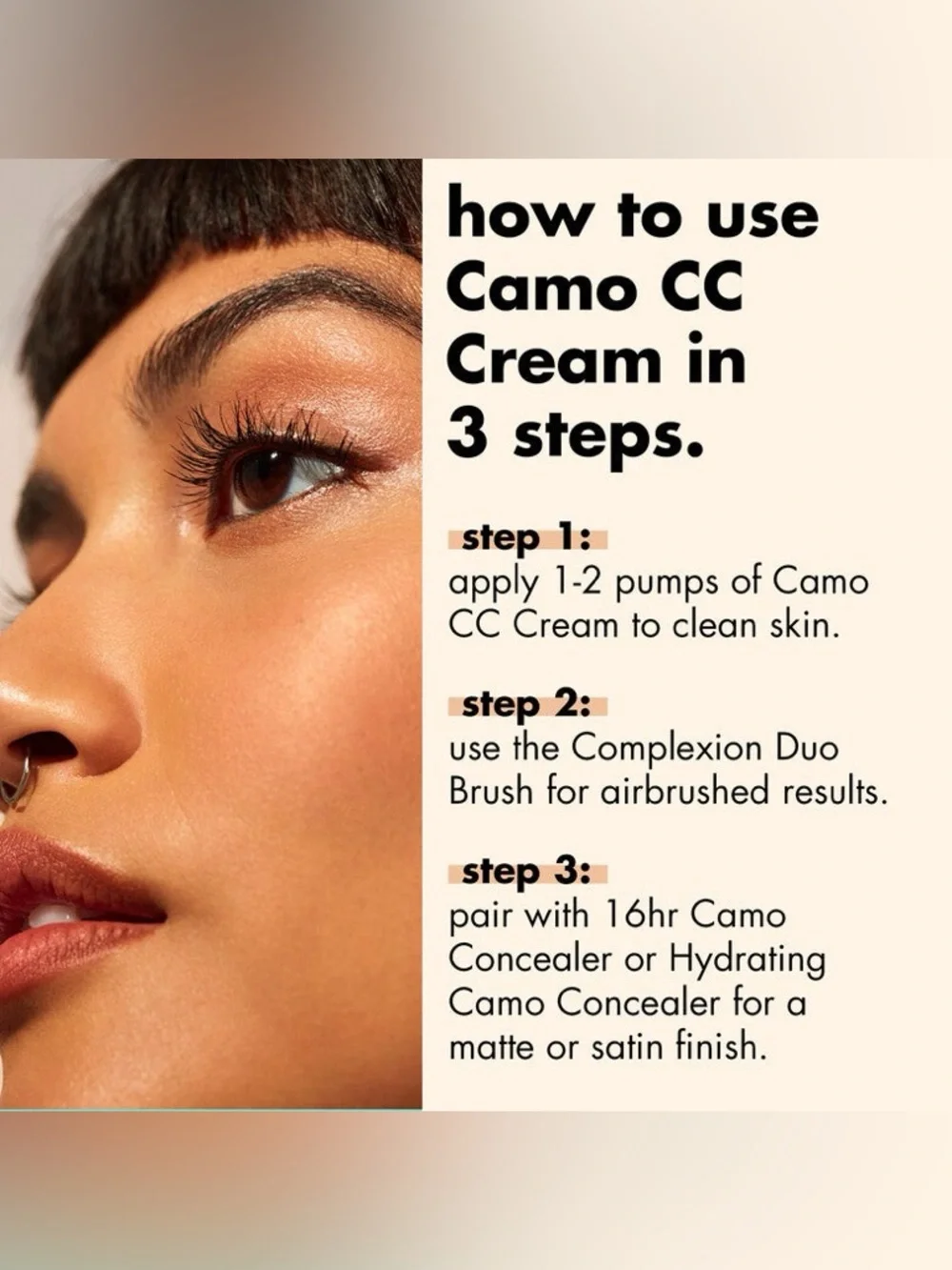 Camo CC Cream Fair 100 W - fair with warm undertones
